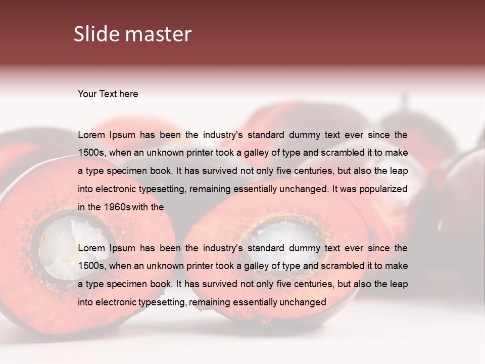 Cook Tropical Fruit PowerPoint Template