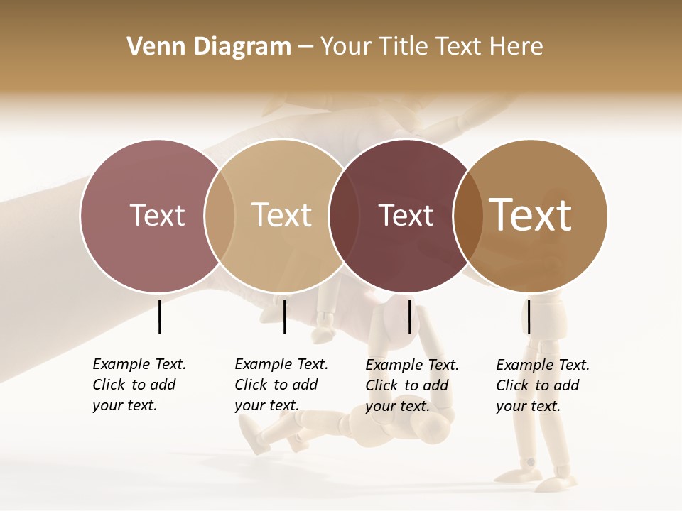 Wooden Doll Hold PowerPoint Template