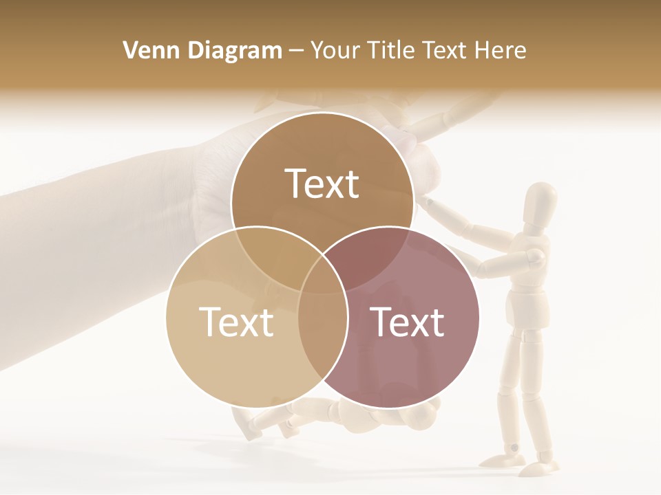 Wooden Doll Hold PowerPoint Template