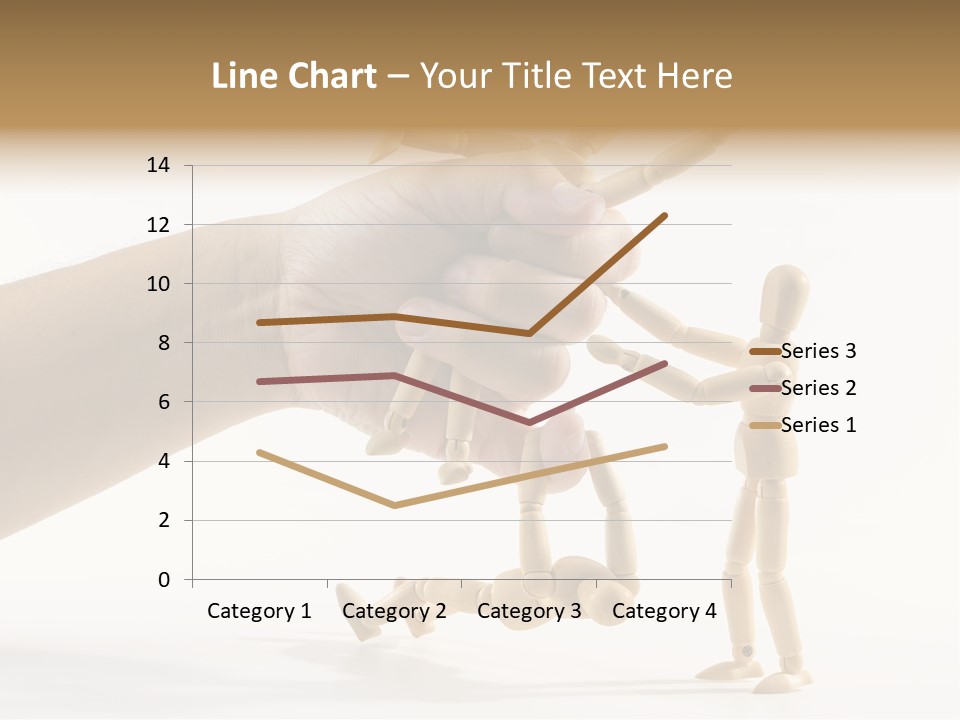 Wooden Doll Hold PowerPoint Template