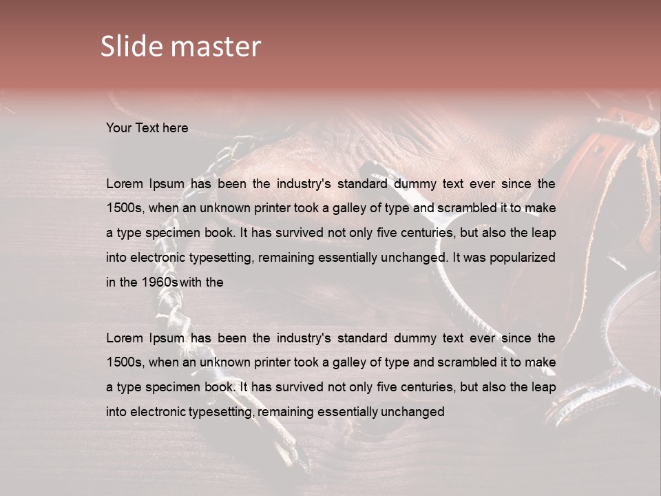 Ride Wild Cowboy PowerPoint Template