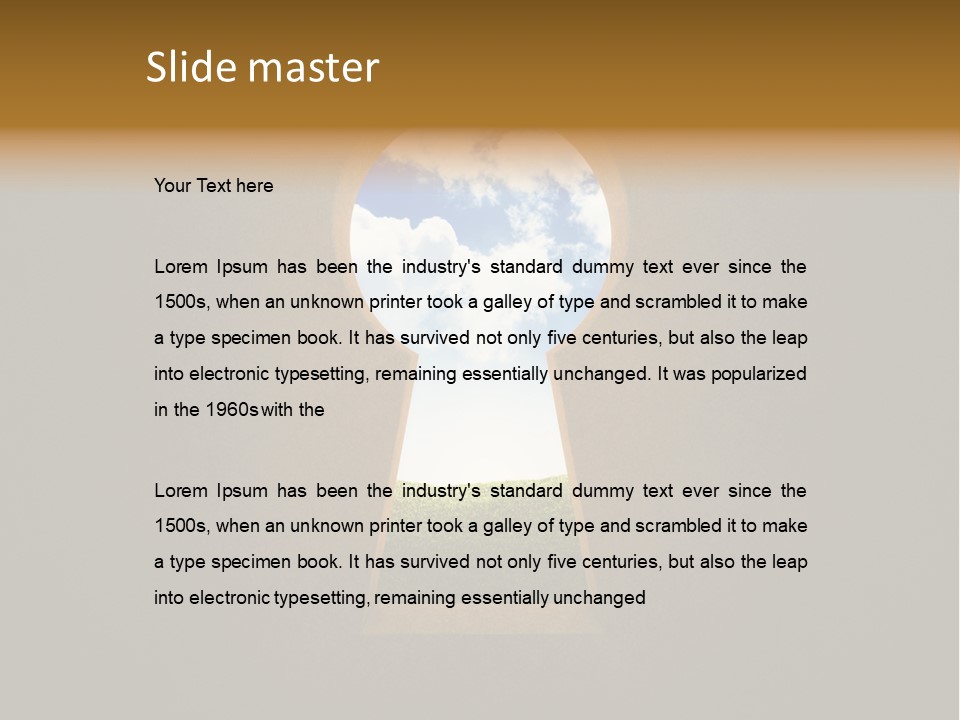 Real Chance Sunny PowerPoint Template