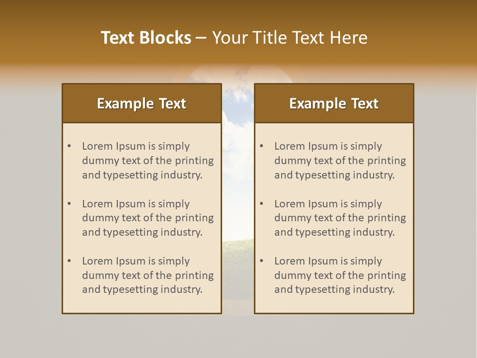 Real Chance Sunny PowerPoint Template