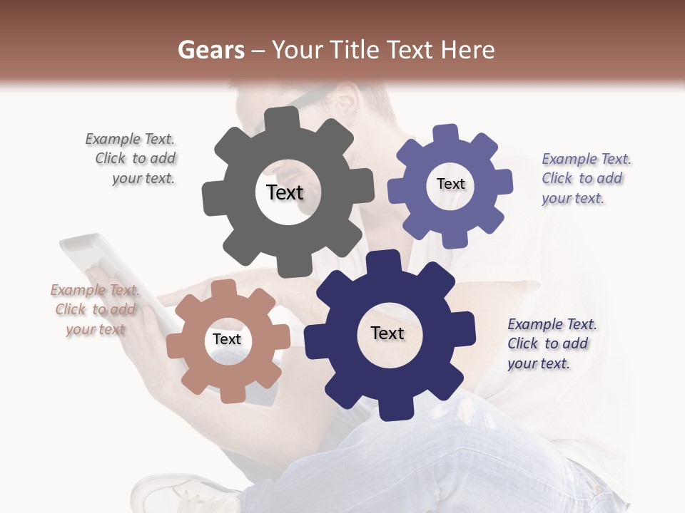 Young Digital Laptop PowerPoint Template