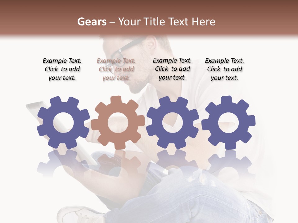 Young Digital Laptop PowerPoint Template