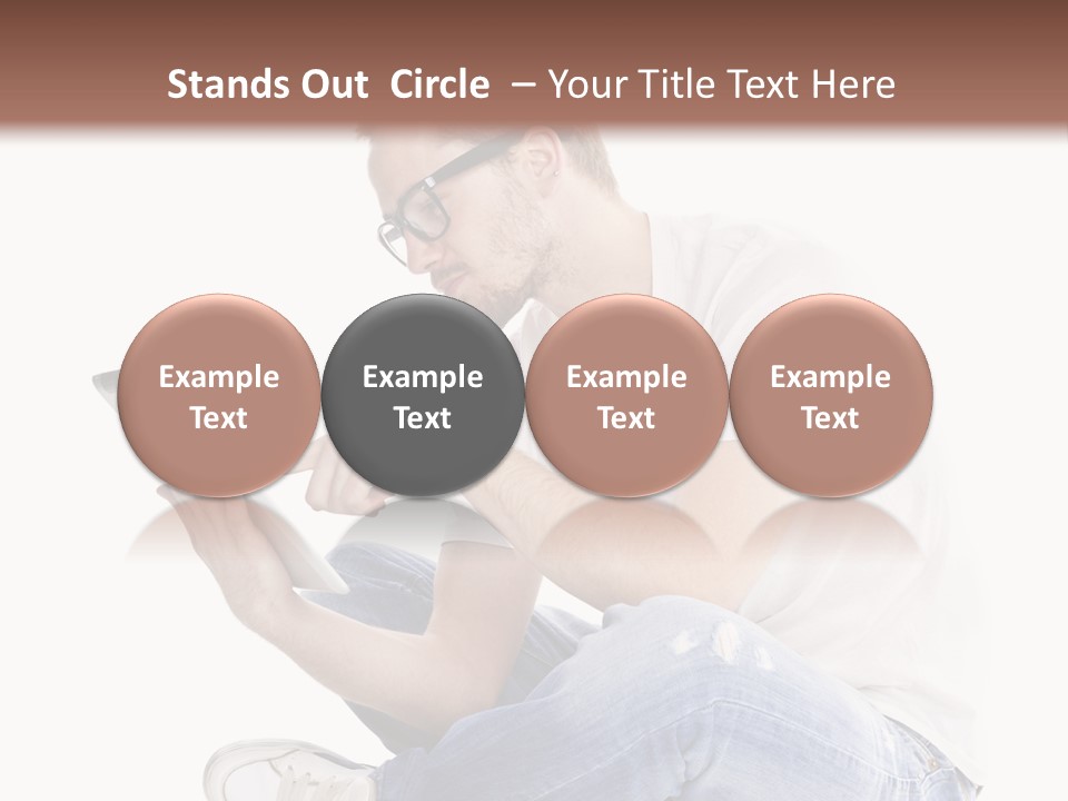 Young Digital Laptop PowerPoint Template