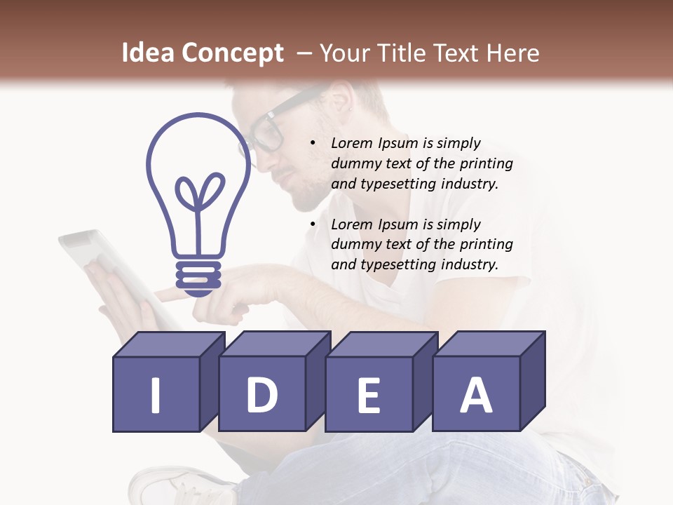 Young Digital Laptop PowerPoint Template