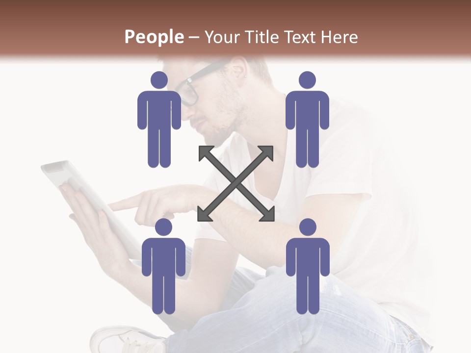 Young Digital Laptop PowerPoint Template