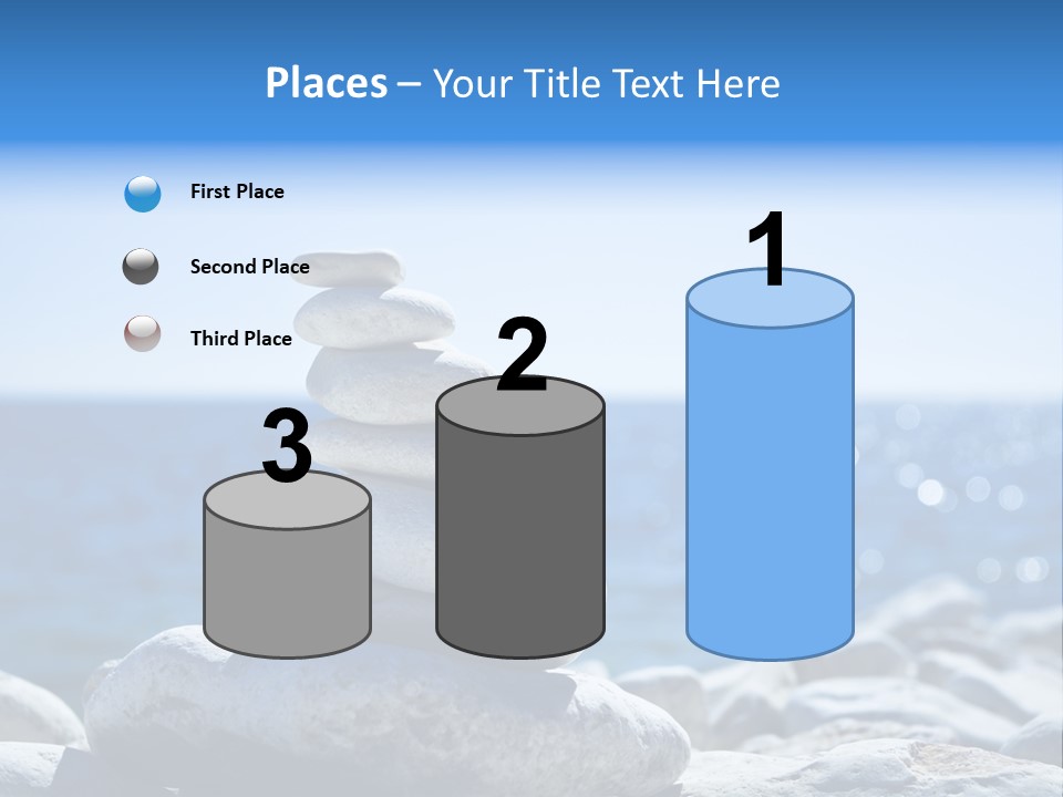 Blue Nature Beach PowerPoint Template