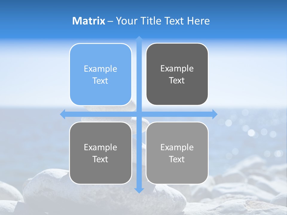 Blue Nature Beach PowerPoint Template