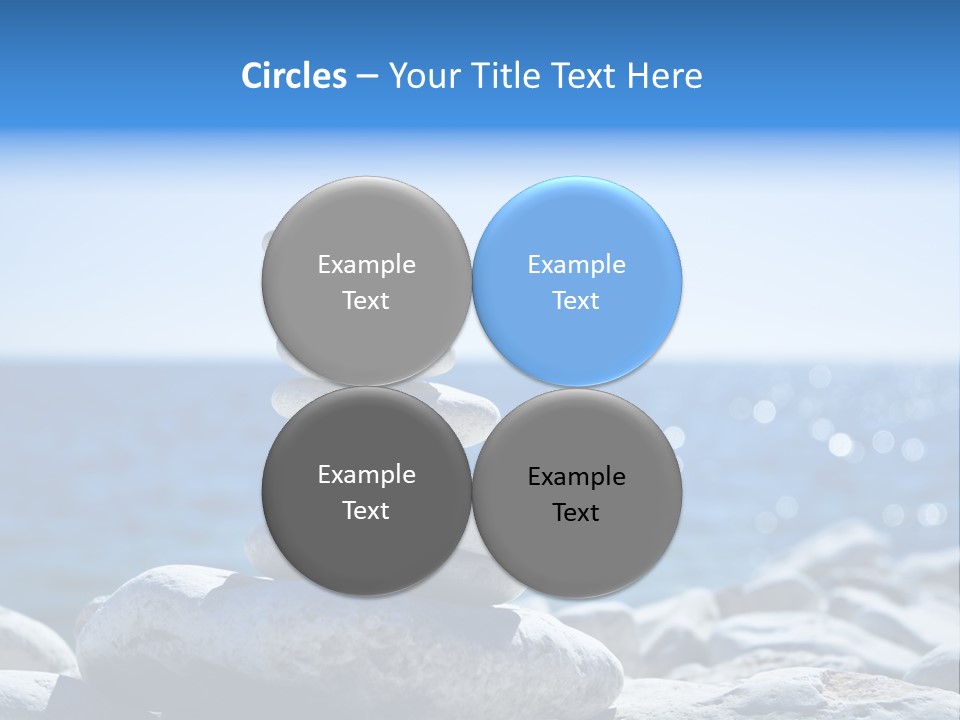 Blue Nature Beach PowerPoint Template