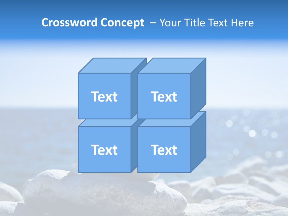 Blue Nature Beach PowerPoint Template