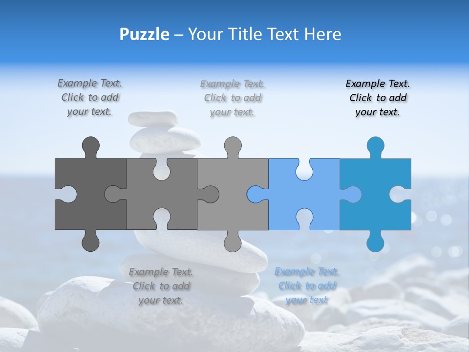 Blue Nature Beach PowerPoint Template