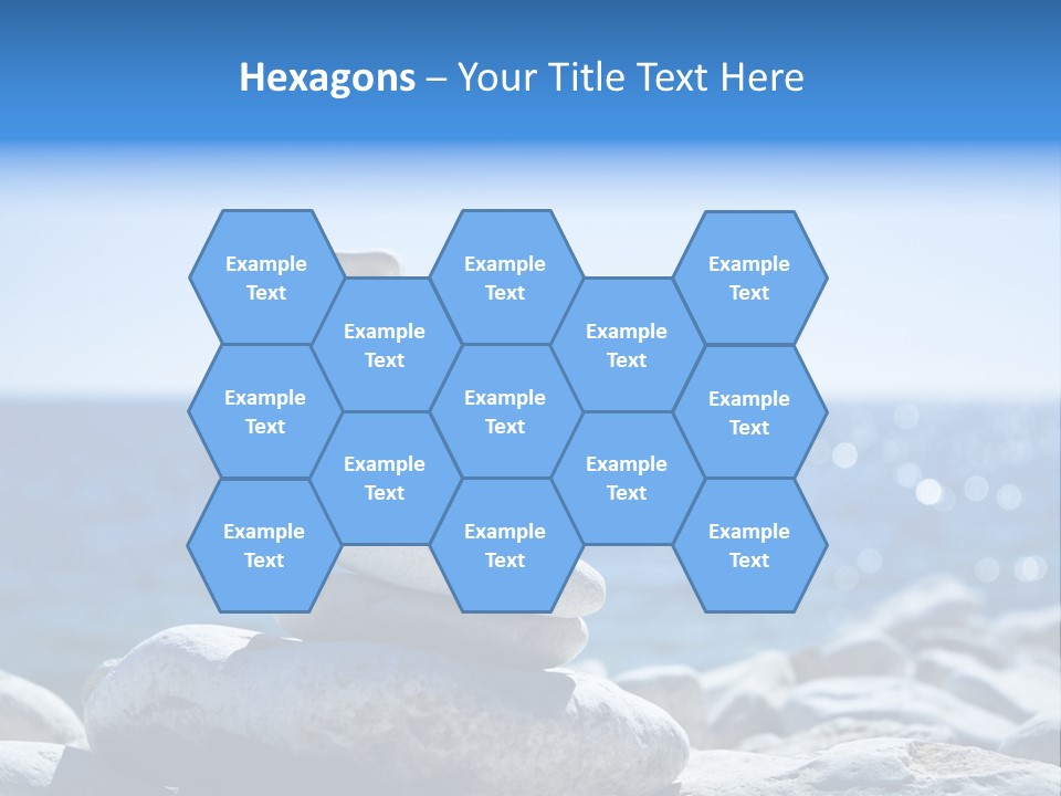 Blue Nature Beach PowerPoint Template