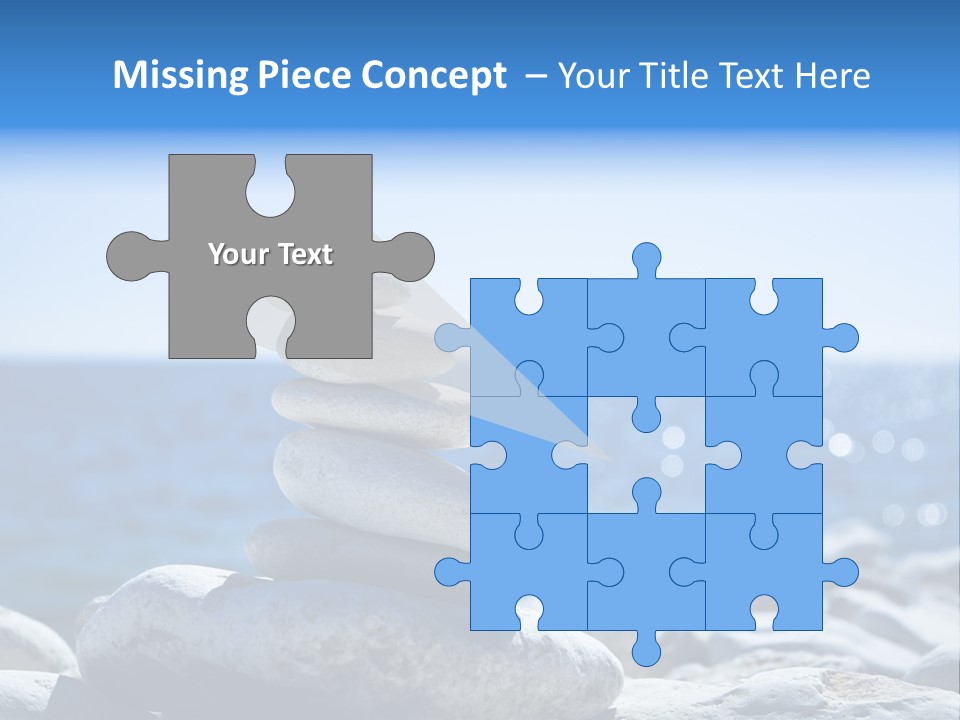 Blue Nature Beach PowerPoint Template