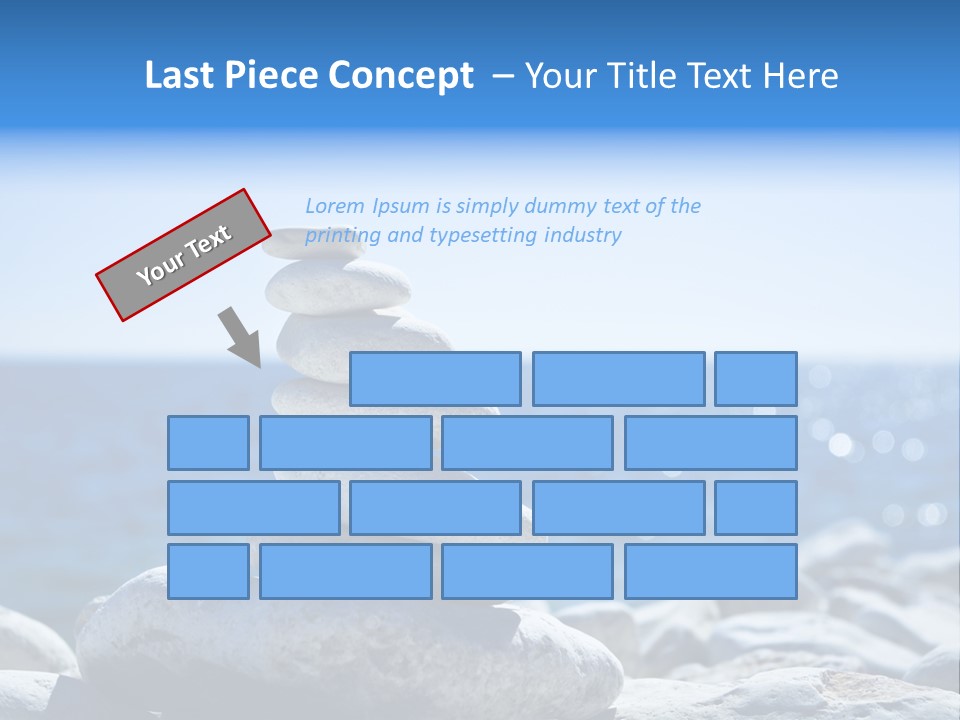 Blue Nature Beach PowerPoint Template