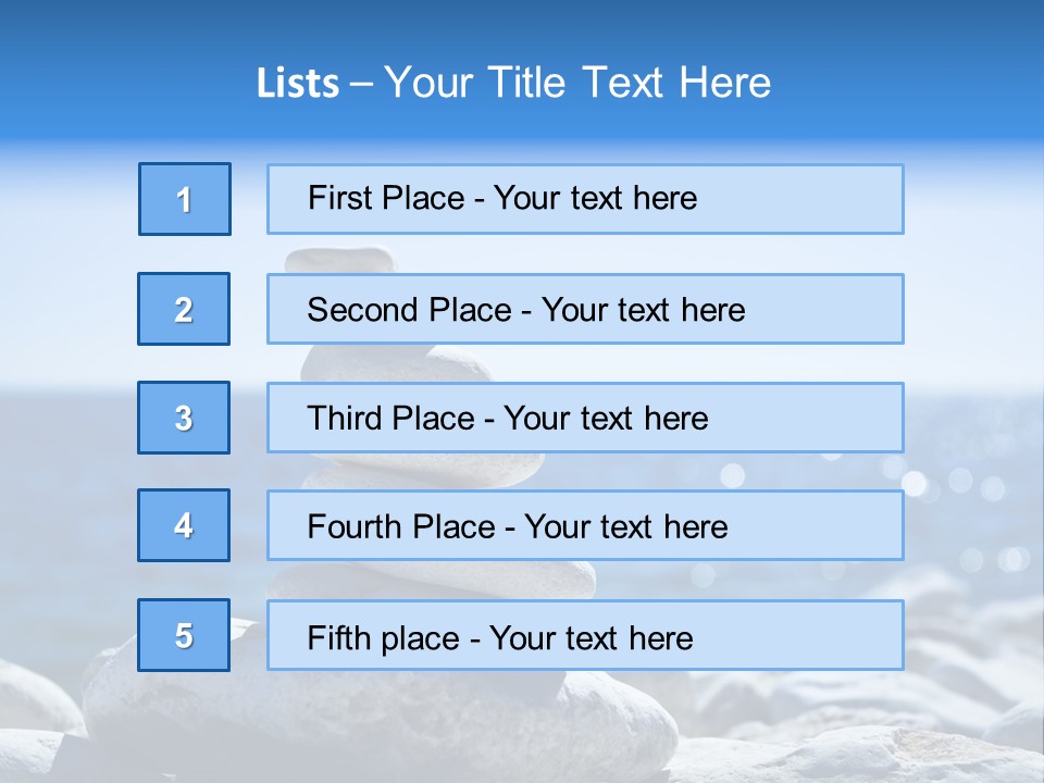 Blue Nature Beach PowerPoint Template