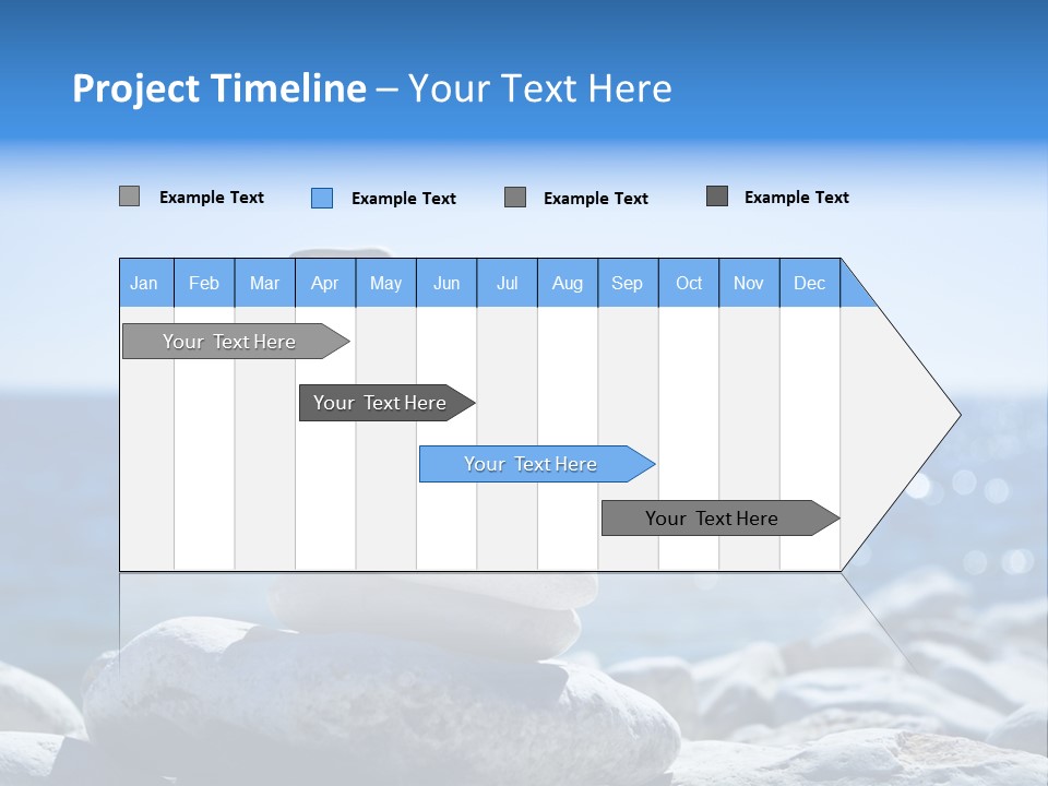 Blue Nature Beach PowerPoint Template