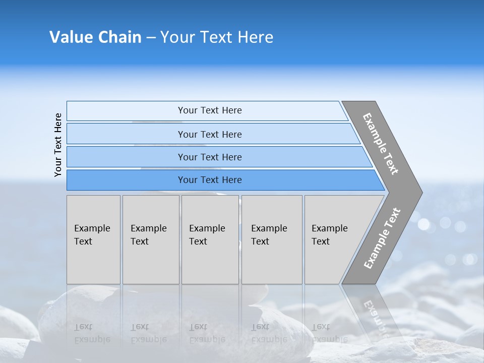 Blue Nature Beach PowerPoint Template