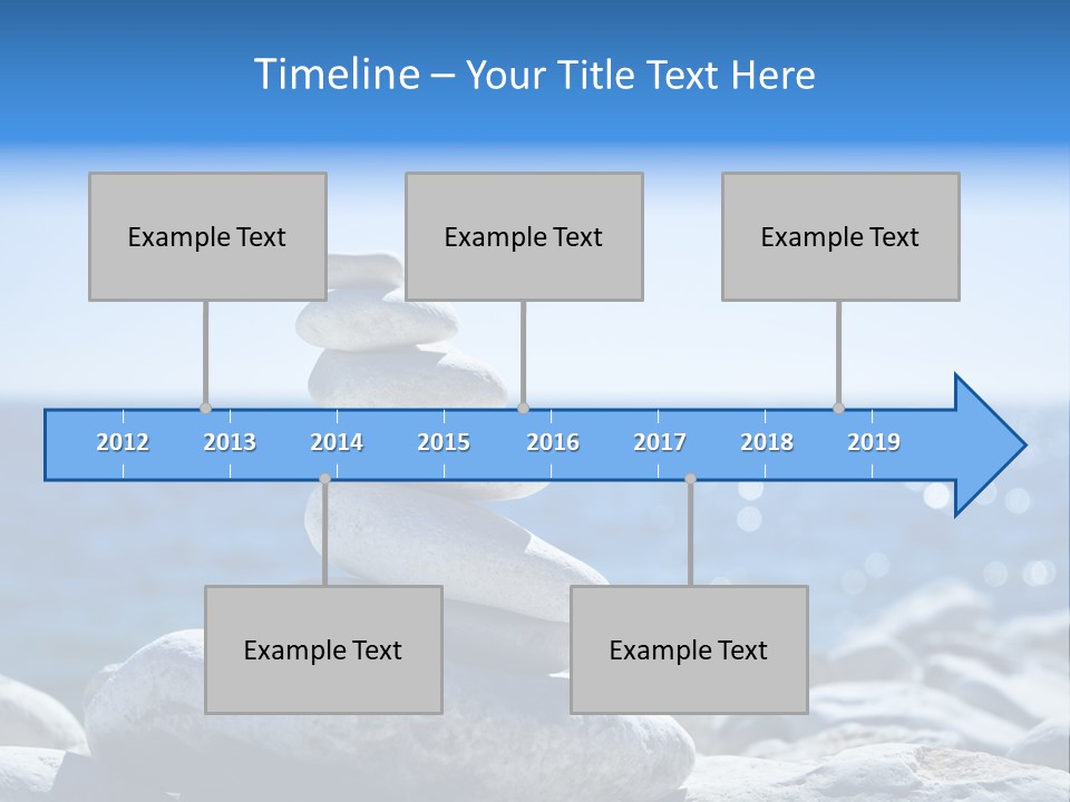 Blue Nature Beach PowerPoint Template