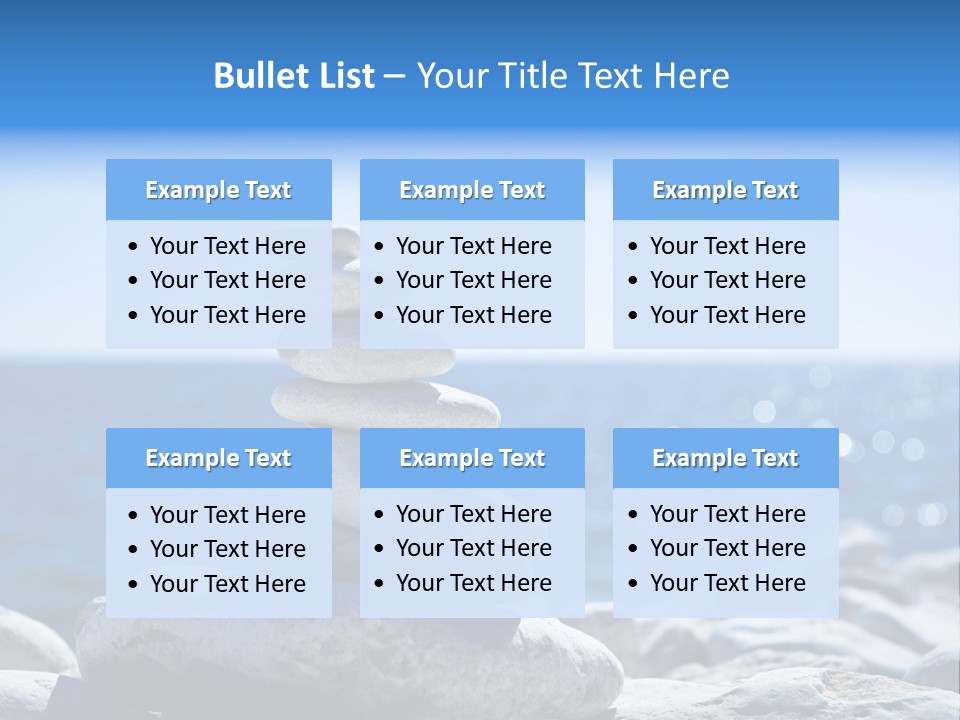 Blue Nature Beach PowerPoint Template