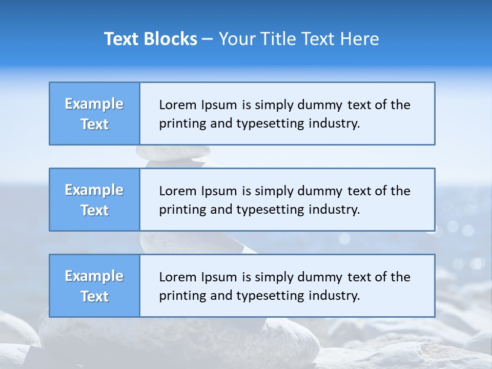 Blue Nature Beach PowerPoint Template