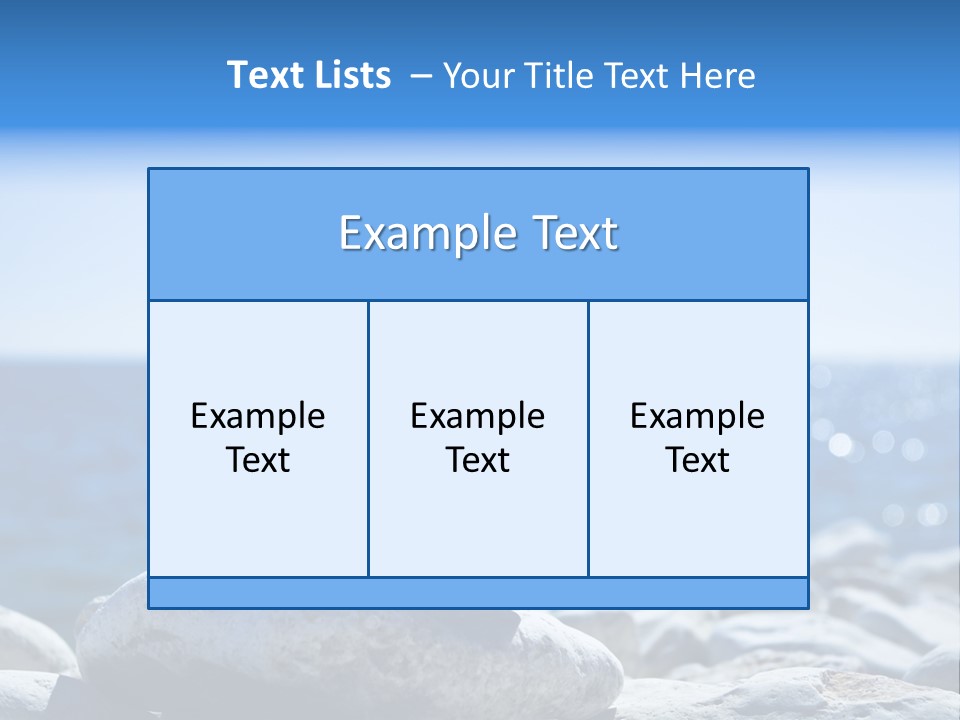 Blue Nature Beach PowerPoint Template