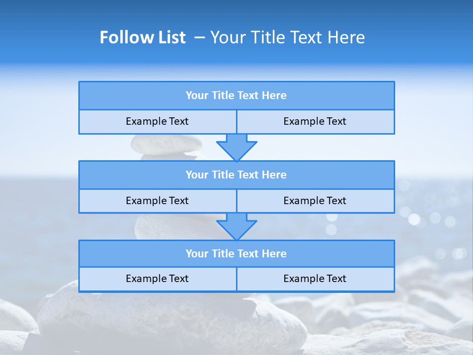 Blue Nature Beach PowerPoint Template