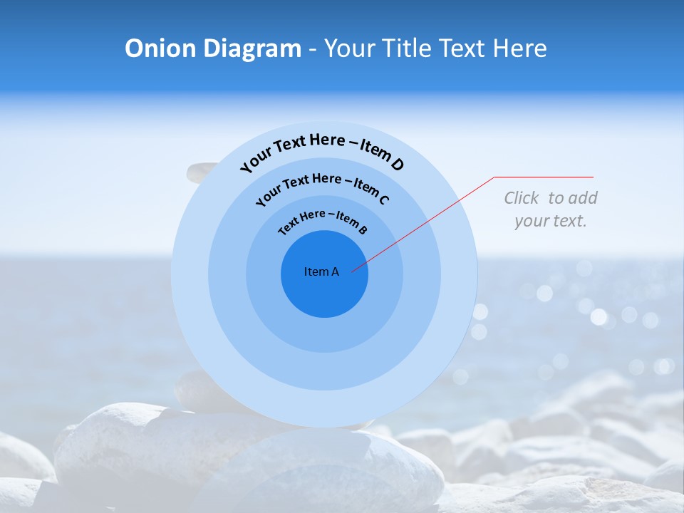 Blue Nature Beach PowerPoint Template