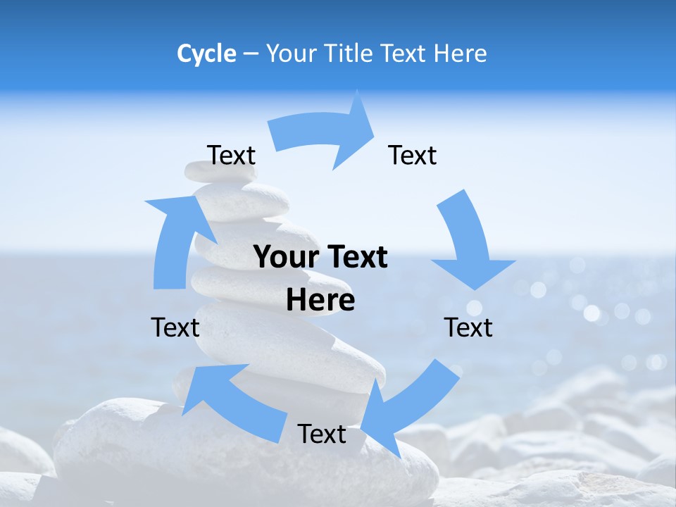 Blue Nature Beach PowerPoint Template