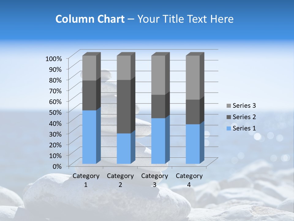 Blue Nature Beach PowerPoint Template