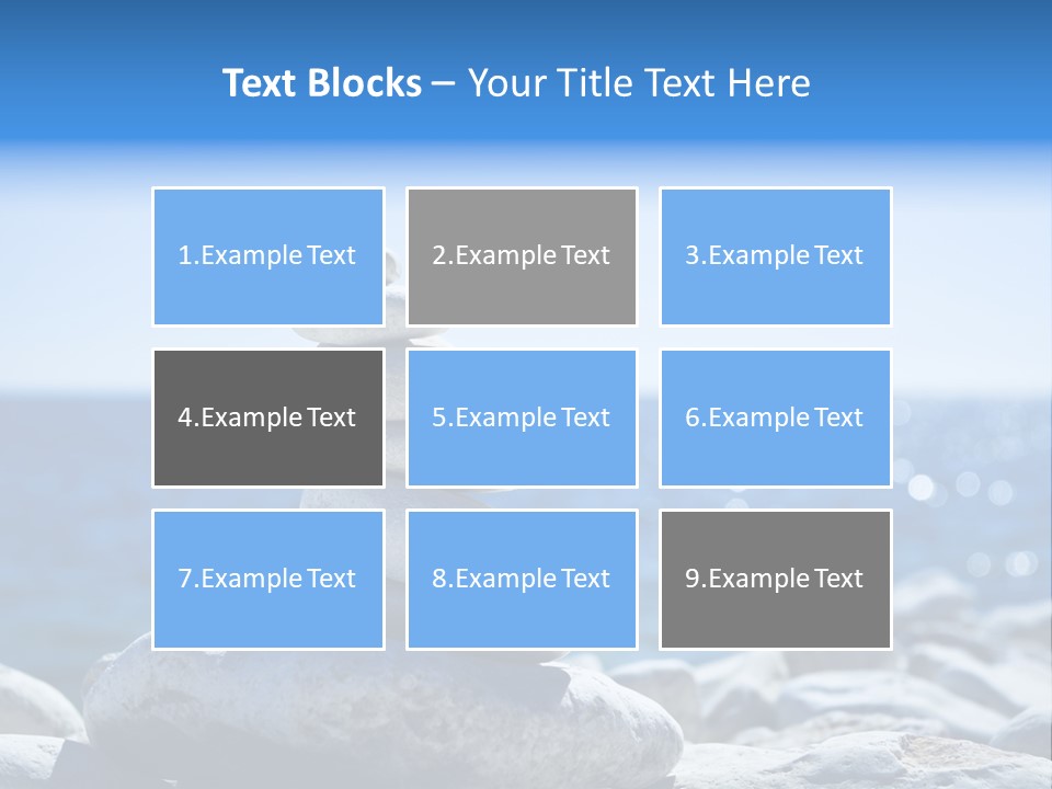 Blue Nature Beach PowerPoint Template