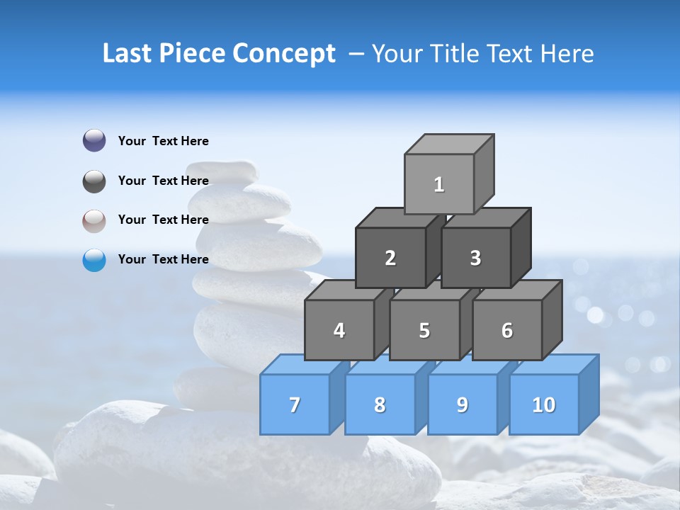 Blue Nature Beach PowerPoint Template