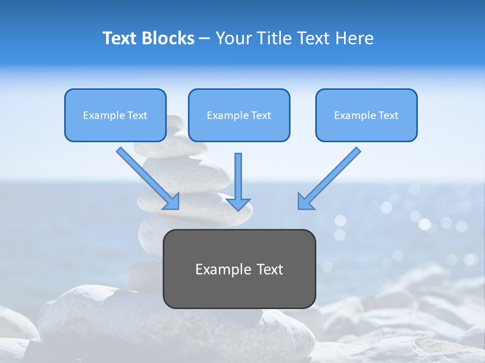 Blue Nature Beach PowerPoint Template