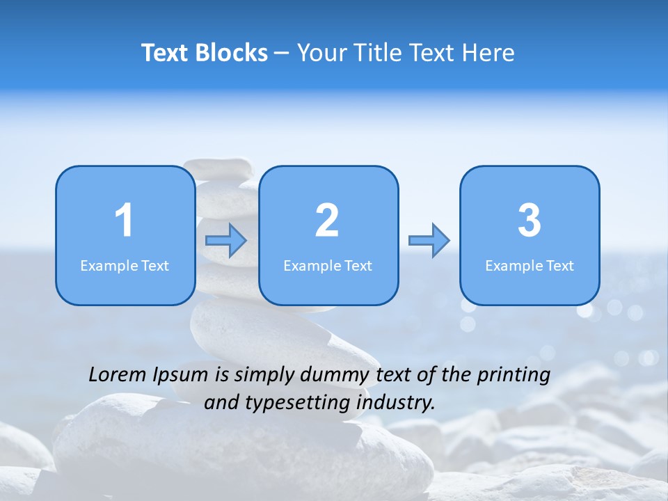 Blue Nature Beach PowerPoint Template