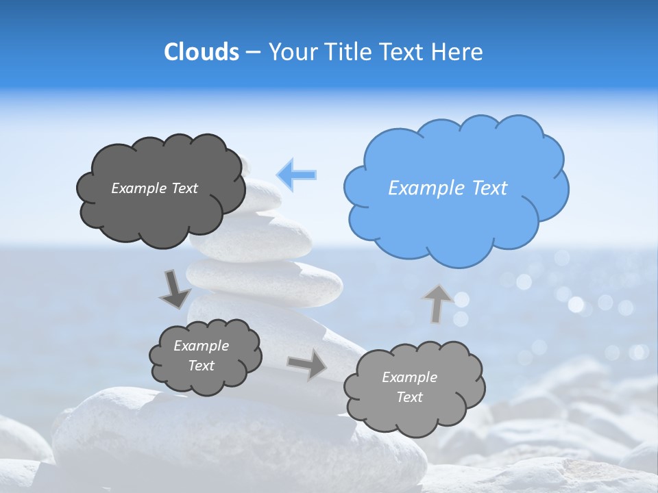 Blue Nature Beach PowerPoint Template
