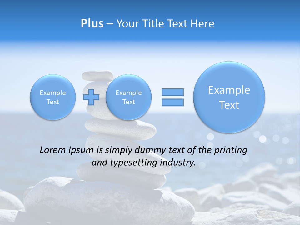 Blue Nature Beach PowerPoint Template