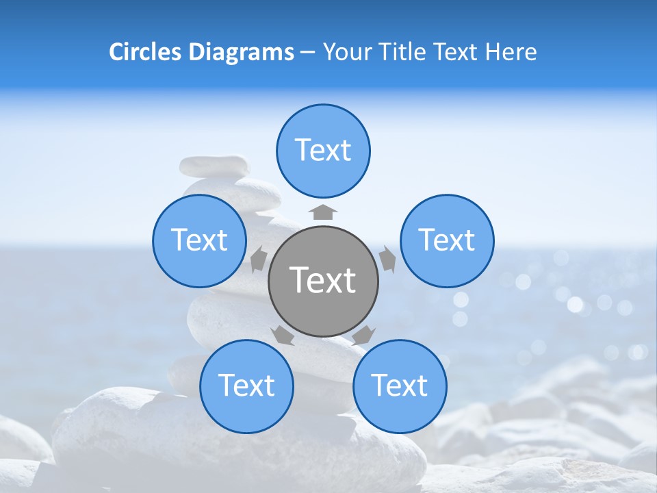 Blue Nature Beach PowerPoint Template