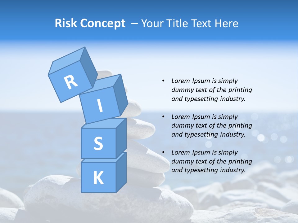 Blue Nature Beach PowerPoint Template