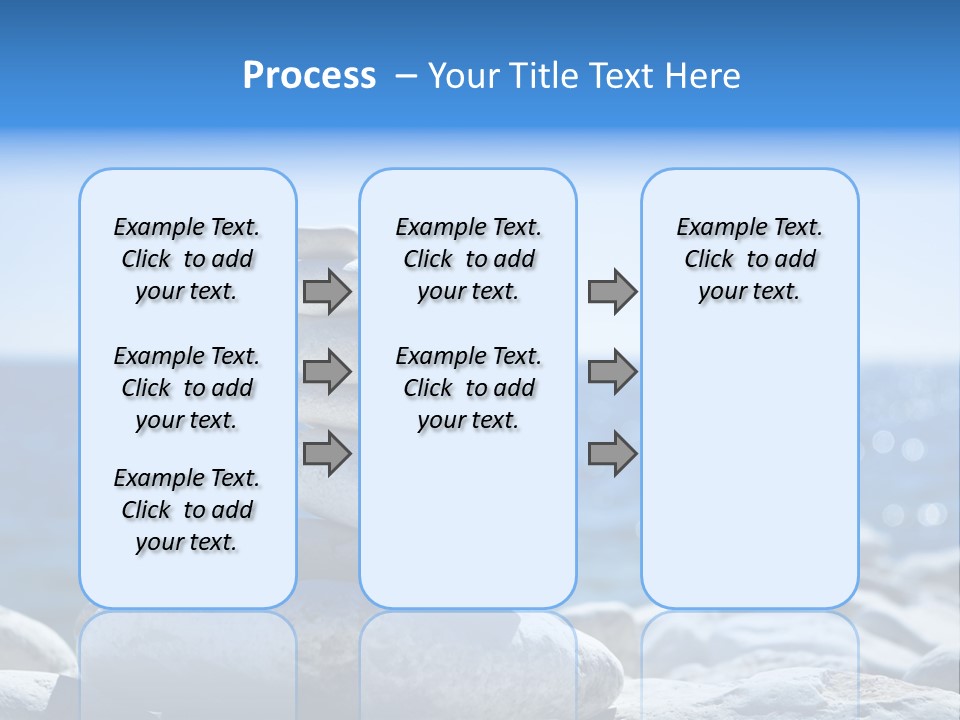 Blue Nature Beach PowerPoint Template