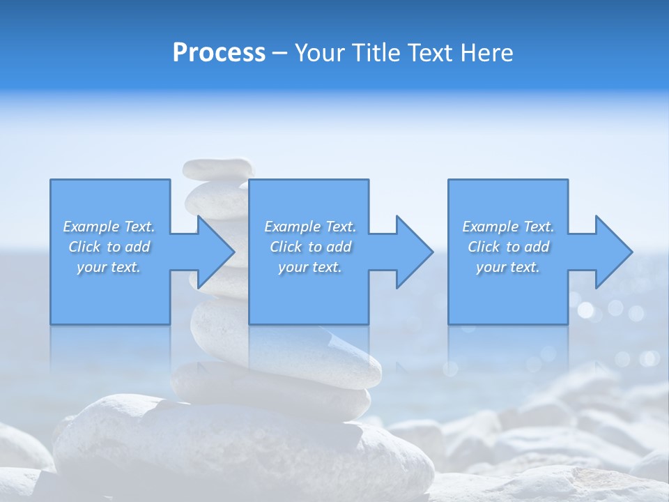 Blue Nature Beach PowerPoint Template