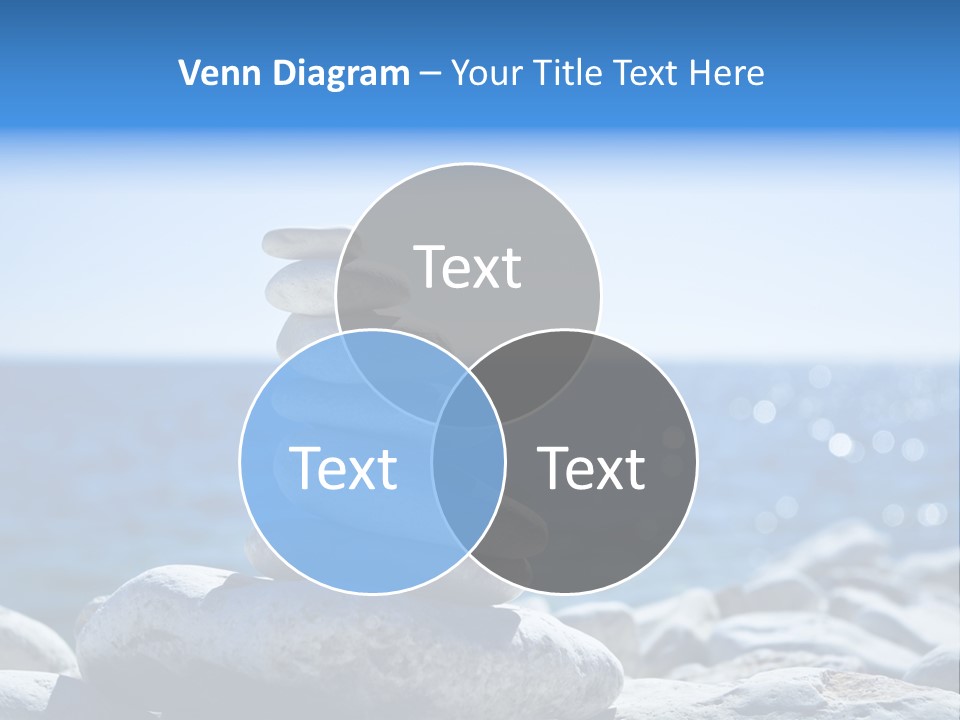 Blue Nature Beach PowerPoint Template