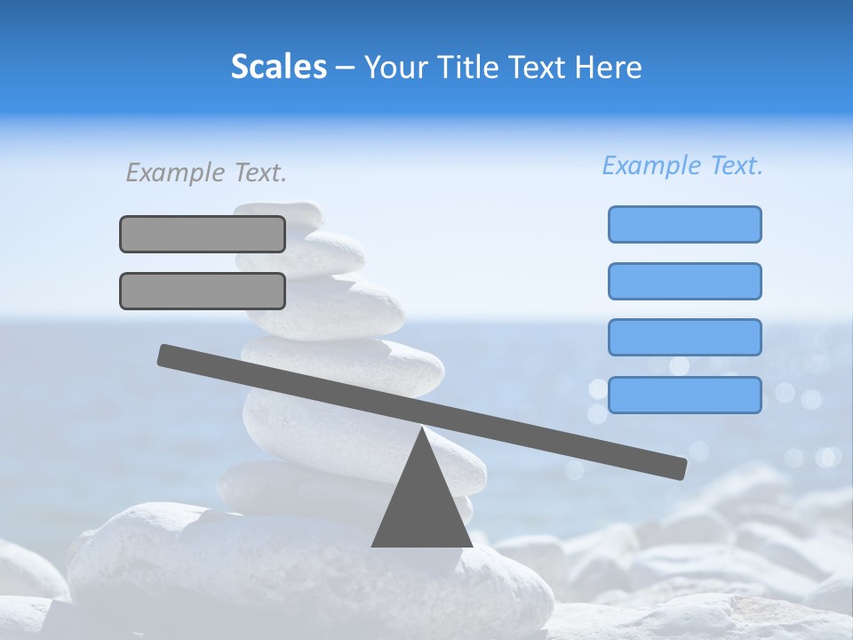 Blue Nature Beach PowerPoint Template