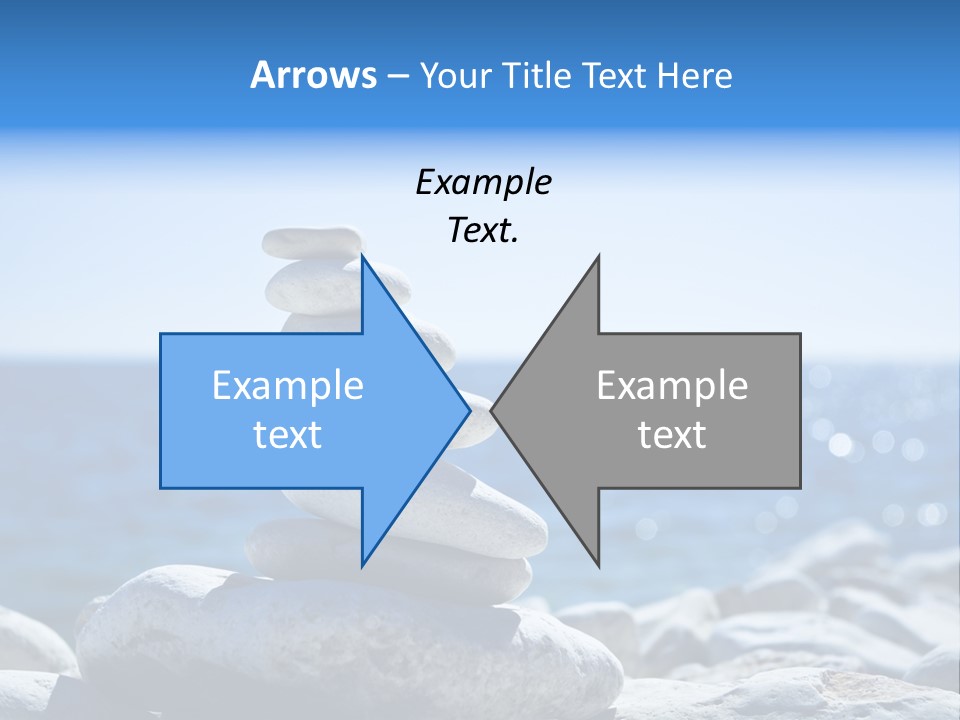 Blue Nature Beach PowerPoint Template