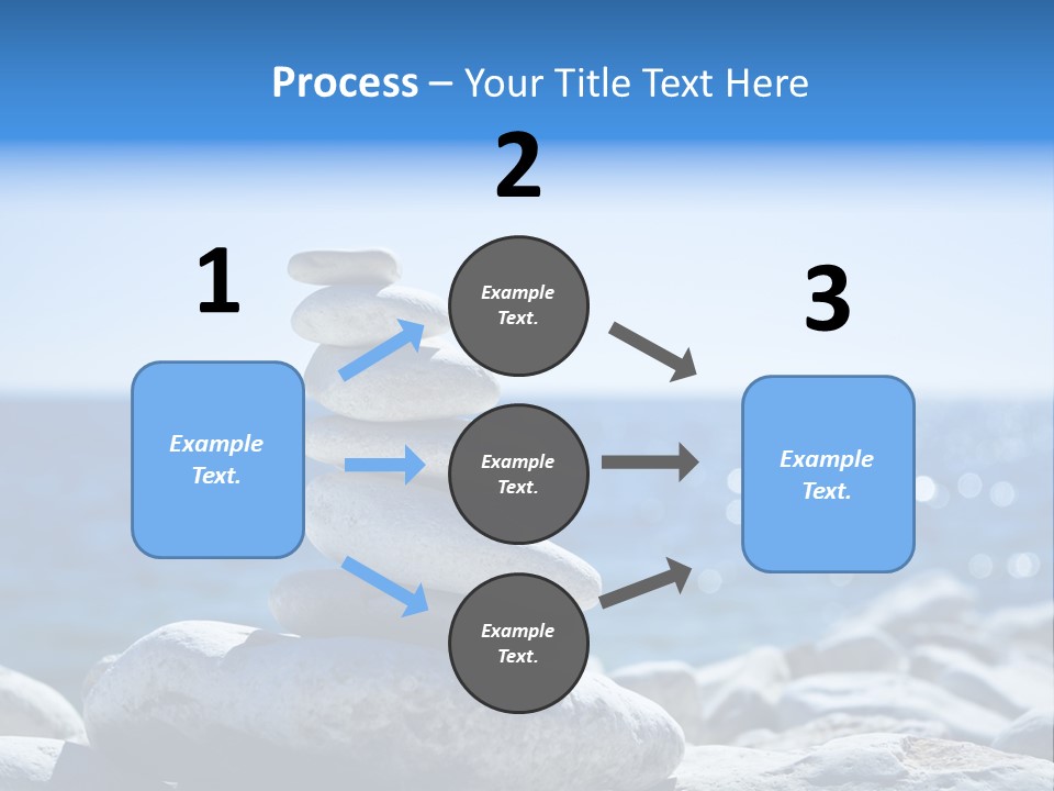 Blue Nature Beach PowerPoint Template