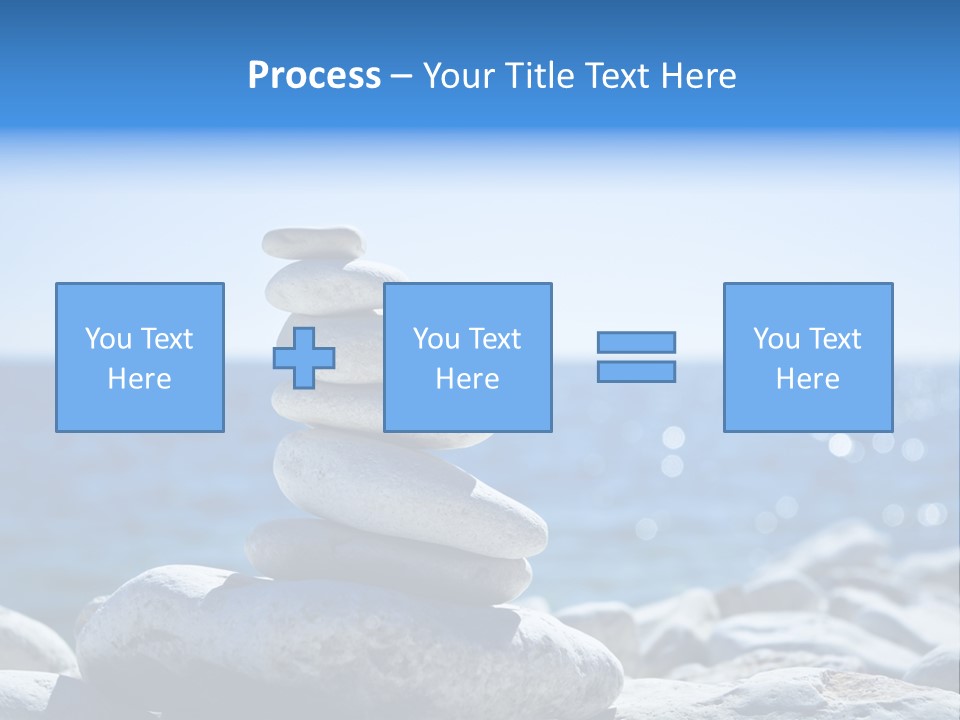 Blue Nature Beach PowerPoint Template