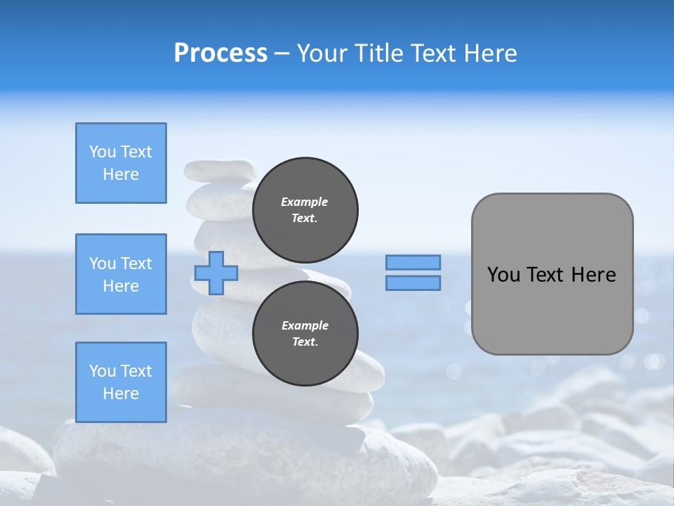 Blue Nature Beach PowerPoint Template