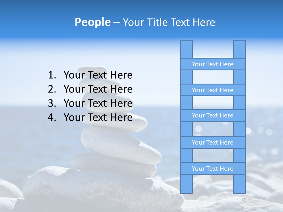 Blue Nature Beach PowerPoint Template