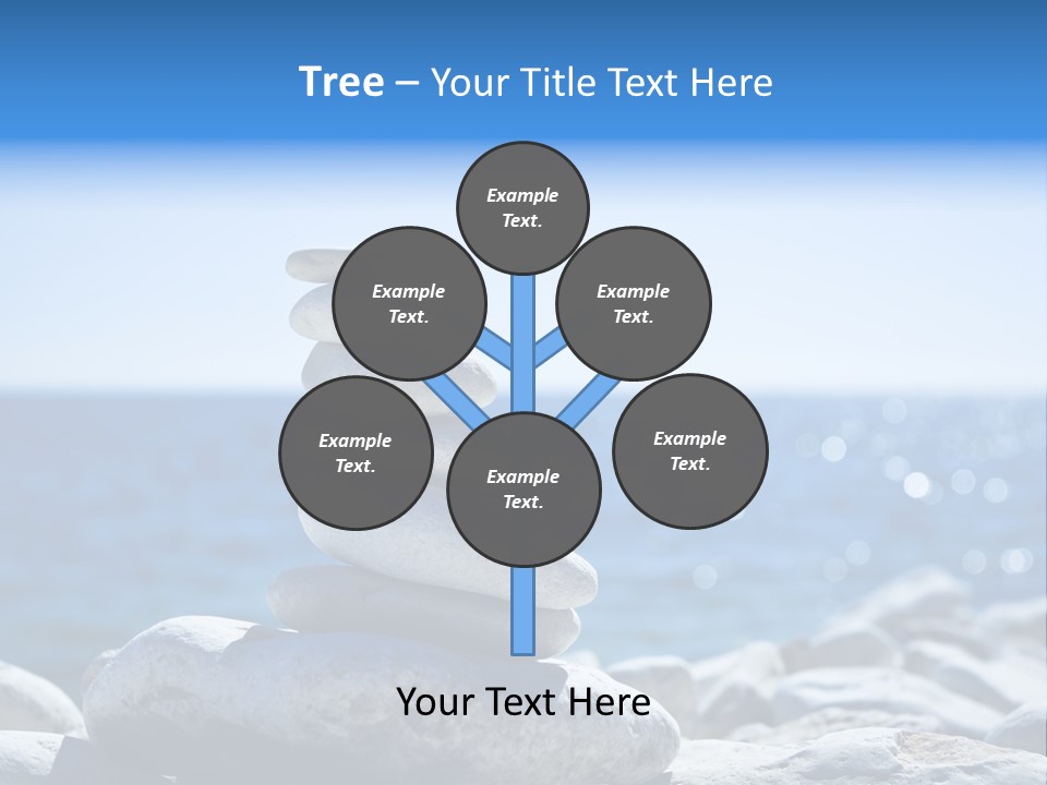 Blue Nature Beach PowerPoint Template