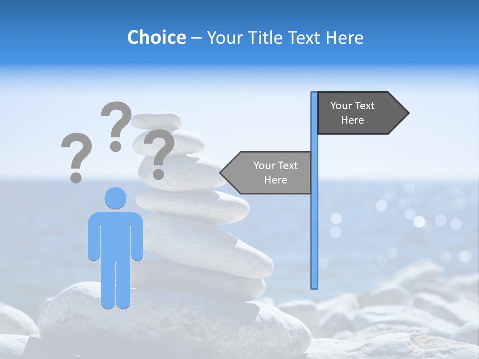 Blue Nature Beach PowerPoint Template